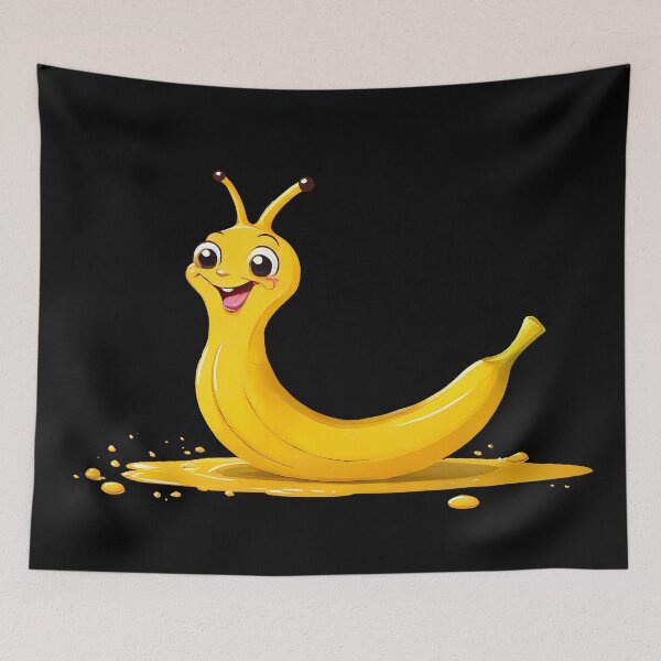 Item preview, Funny banana slug. Yellow cute slug. designed and sold by twisted-dot.