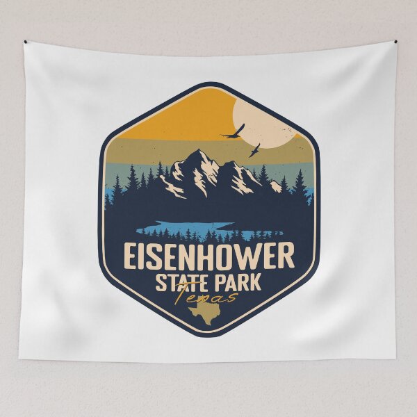 Item preview, Eisenhower State Park Texas Vacation TX Souvenir Retro Badge designed and sold by mountainfad.