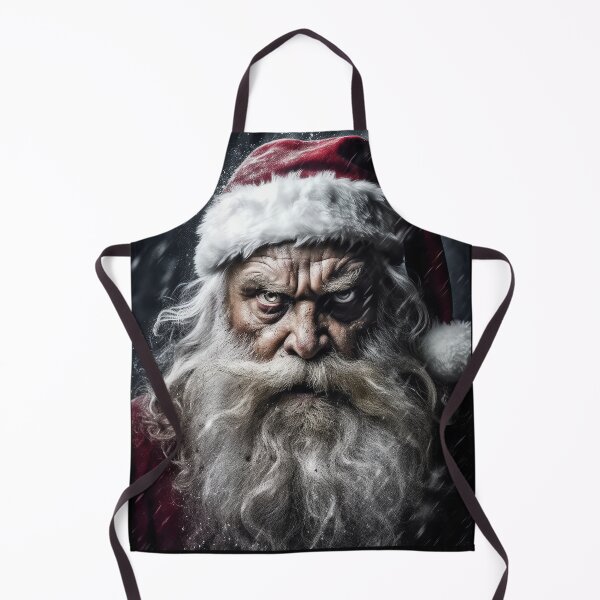 Item preview, Surreal Portrait Of An Angry Santa Claus Christmas Winter designed and sold by MadeByRobots.