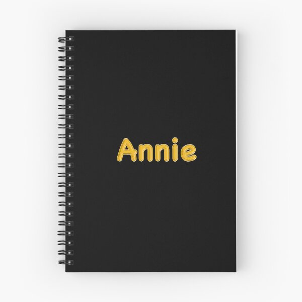 Item preview, Golden Balloon Foil Annie Name Label - (Black) designed and sold by NormadWorld.