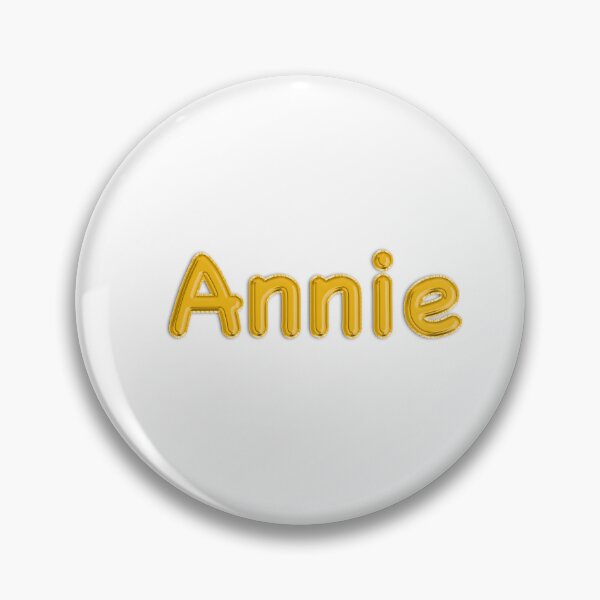 Item preview, Golden Balloon Foil Annie Name Label designed and sold by NormadWorld.