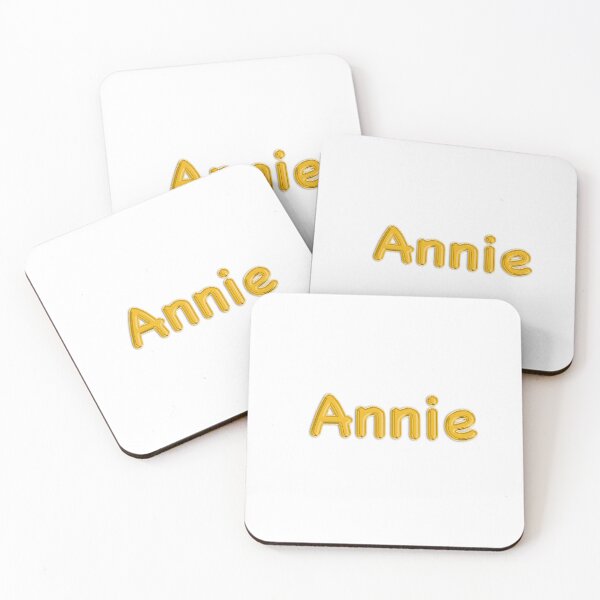 Item preview, Golden Balloon Foil Annie Name Label designed and sold by NormadWorld.