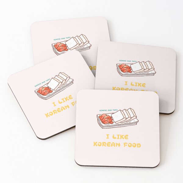 Item preview, I LIKE KOREAN FOOD, KIMCHI AND TOFU designed and sold by zzzozzo.