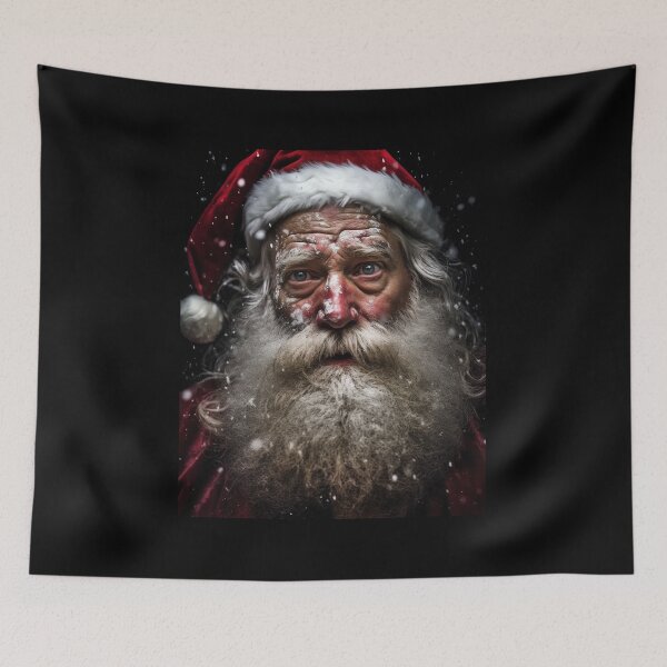Item preview, Dramatic Surreal Portrait Of An Tired Santa Claus | Best Gift For Christmas designed and sold by MadeByRobots.