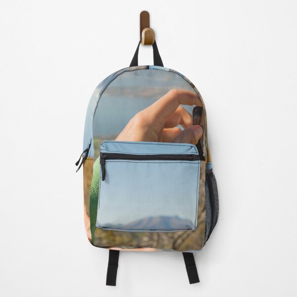 Item preview, Woman Taking a Photo of the Mountain and Alpine Lake with Mobile Phone designed and sold by Mats Silvan.