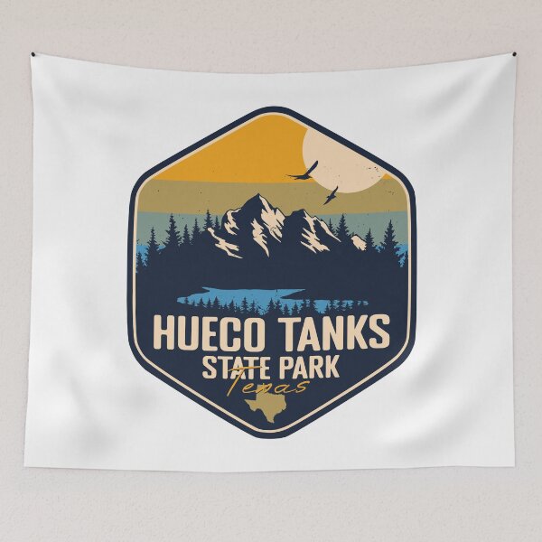 Item preview, Hueco Tanks State Park Texas Vacation TX Souvenir Retro Badge designed and sold by mountainfad.
