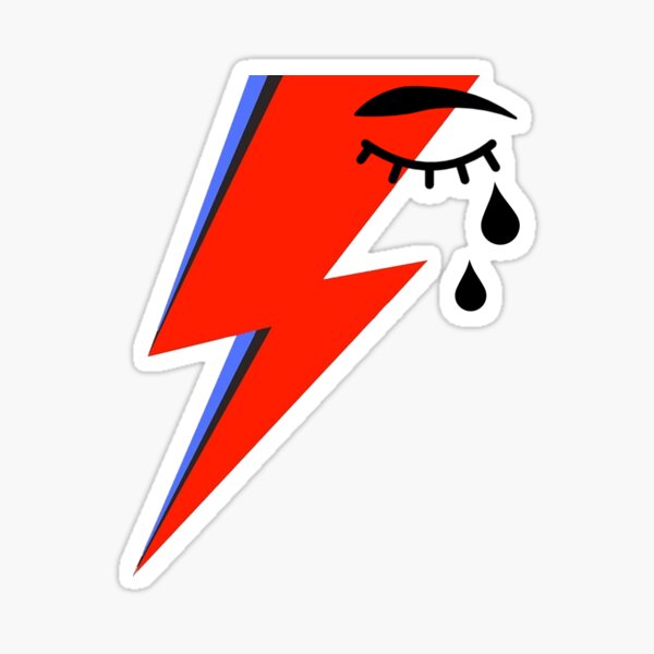 Tears For Bowie Sticker