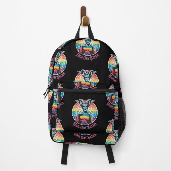Item preview, Funny Hail Gay Satan and Hell Is Inclusive - LGBT Pride Baphomet designed and sold by lunaticbear.