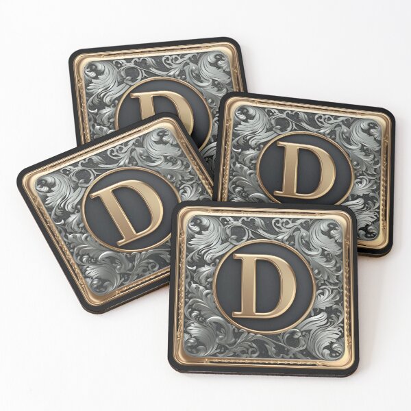 Item preview, MONOGRAM LETTER D - ELEGANT STYLE designed and sold by philevera.