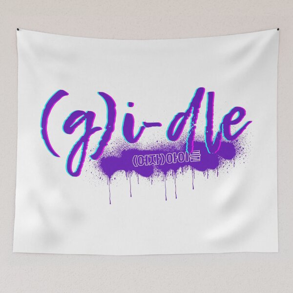 Item preview, (G)I-DLE Kpop Girl Group Spraypaint Logo designed and sold by wujulike.