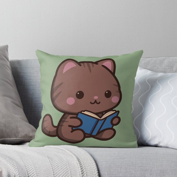 Item preview, Brown Tabby Cat Reading a Book designed and sold by LoveLittleRobin.