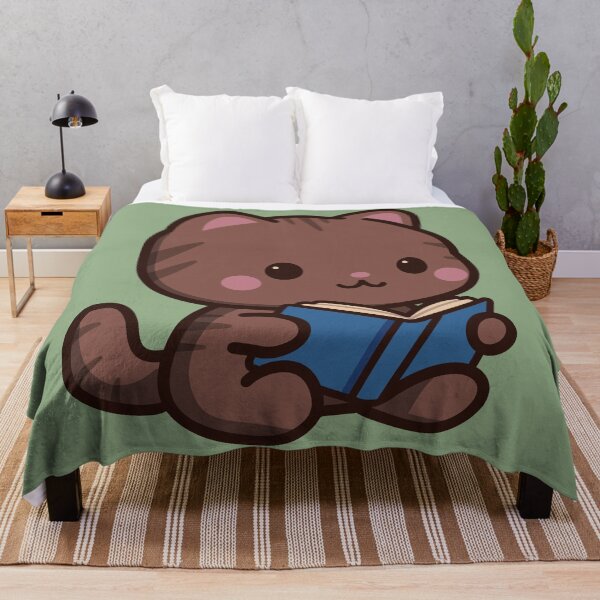 Item preview, Brown Tabby Cat Reading a Book designed and sold by LoveLittleRobin.