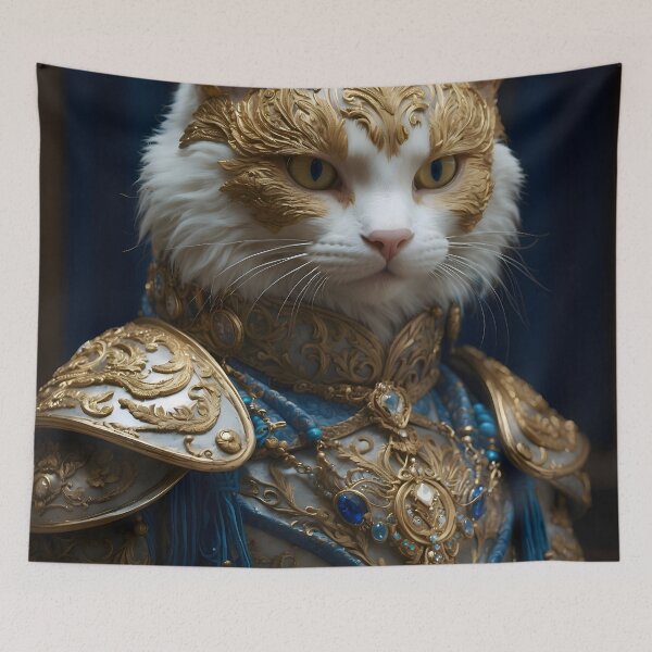 Item preview, beautifull cat wearing armor designed and sold by RAILGUNWII.