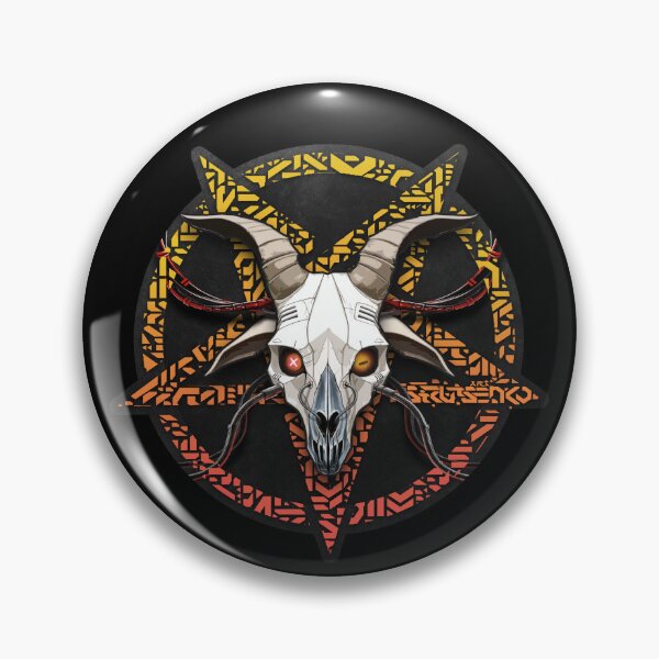 Item preview, cyberpunk pentagram designed and sold by StrutsenkoArt.