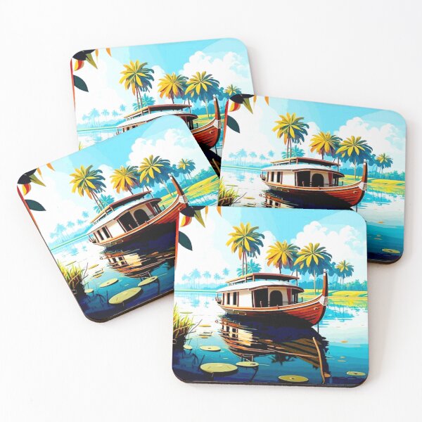 Item preview, Kerala India : Vintage Travel and Tourism Advertising Print designed and sold by posterbobs.