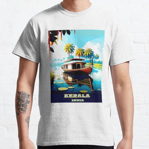 Artikel-Vorschau von Kerala Indien: Vintage-Reise- und Tourismus-Werbedruck, designt und verkauft von posterbobs.