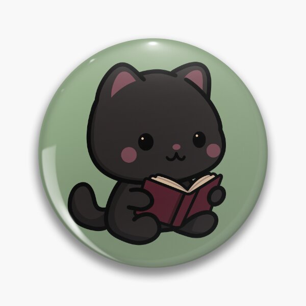 Artikelvorschau, Schwarze Katze liest ein Buch entworfen und verkauft von LoveLittleRobin.