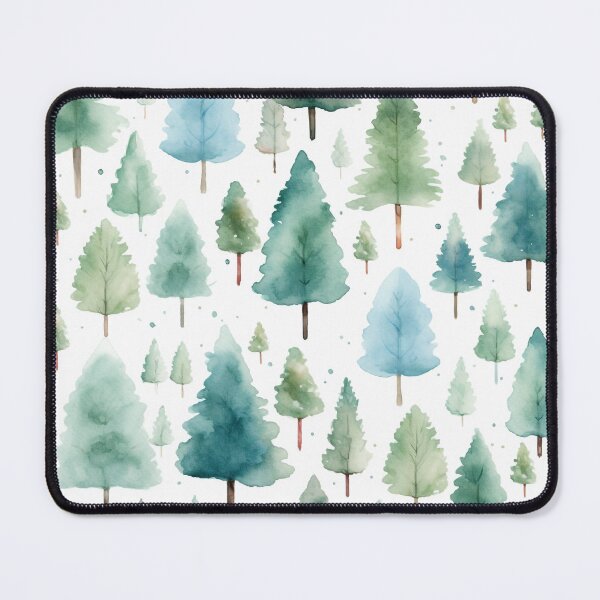 Item preview, Watercolor Christmas Trees designed and sold by ReverseBleach.