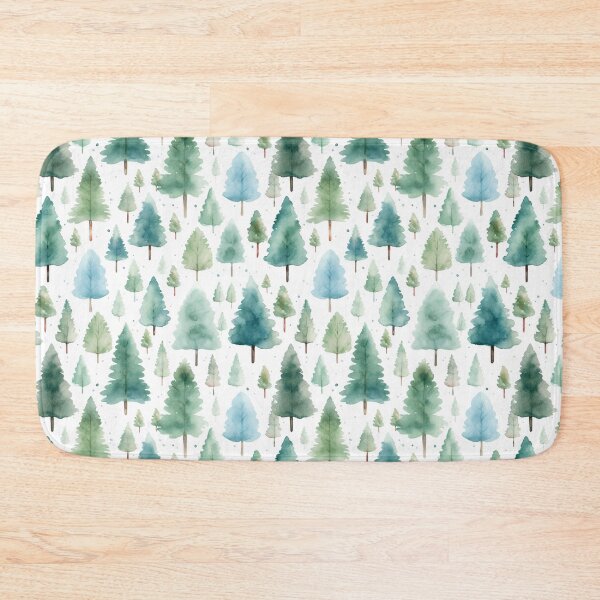 Item preview, Watercolor Christmas Trees designed and sold by ReverseBleach.