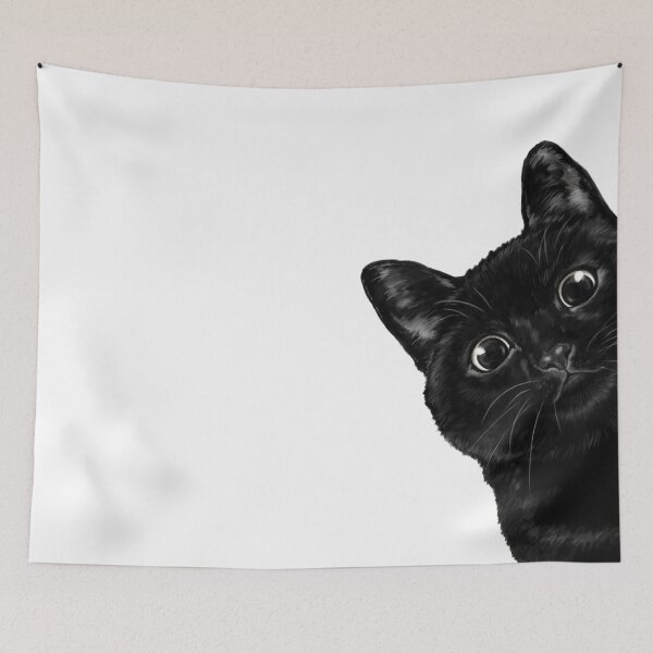 Item preview, Sneaky Black Cat designed and sold by bignosework.