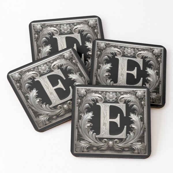Item preview, MONOGRAM LETTER E - ELEGANT STYLE designed and sold by philevera.