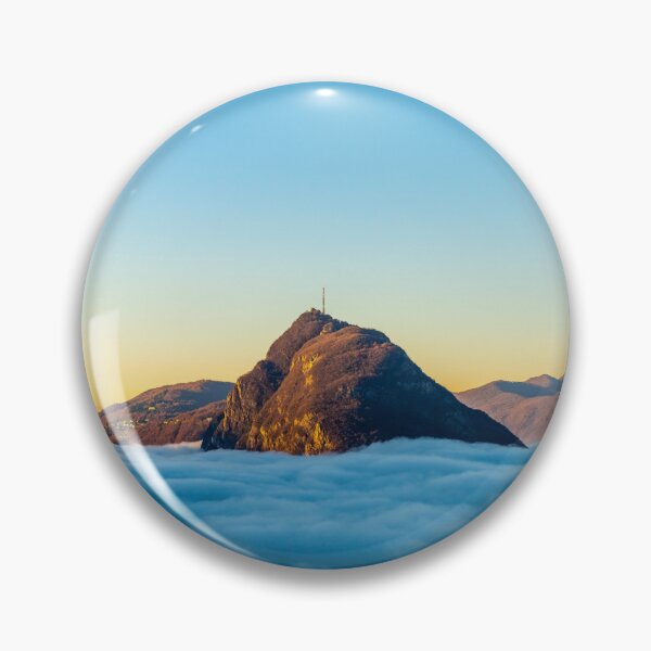 Item preview, Mountain Peak San Salvatore Above Cloudscape with Sunlight designed and sold by Mats Silvan.