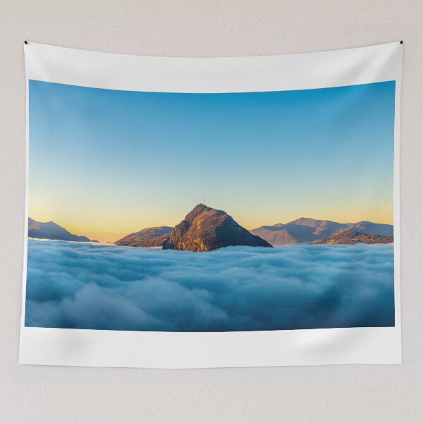 Item preview, Mountain Peak San Salvatore Above Cloudscape with Sunlight designed and sold by Mats Silvan.