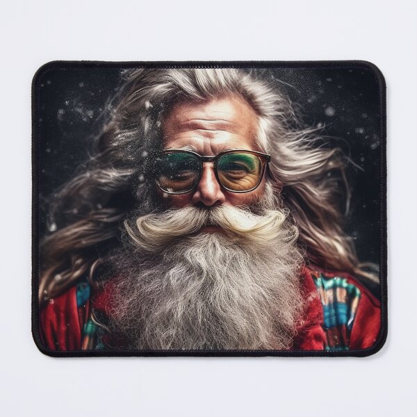 Item preview, Vintage Surreal Portrait Of A Hipster Santa Claus | Best Gift For Christmas designed and sold by MadeByRobots.