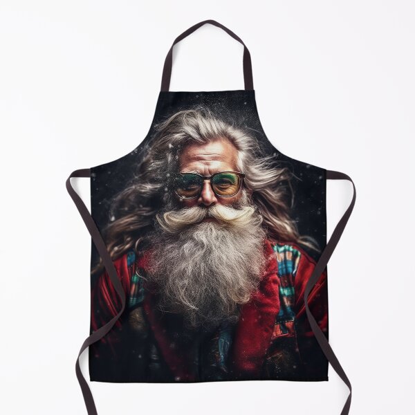 Item preview, Vintage Surreal Portrait Of A Hipster Santa Claus | Best Gift For Christmas designed and sold by MadeByRobots.