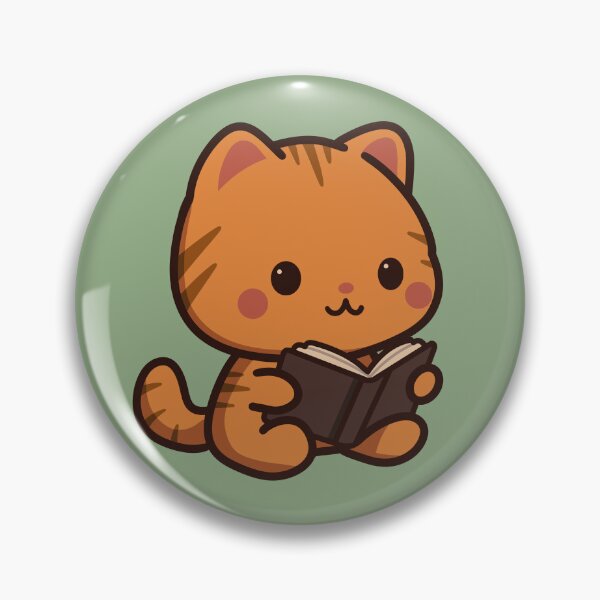 Item preview, Gato pelirrojo leyendo un libro designed and sold by LoveLittleRobin.