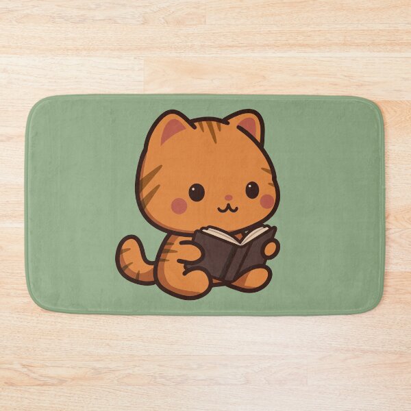Item preview, Ginger Cat Reading a Book designed and sold by LoveLittleRobin.