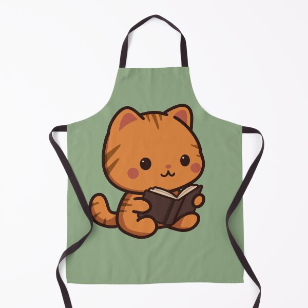 Item preview, Ginger Cat Reading a Book designed and sold by LoveLittleRobin.
