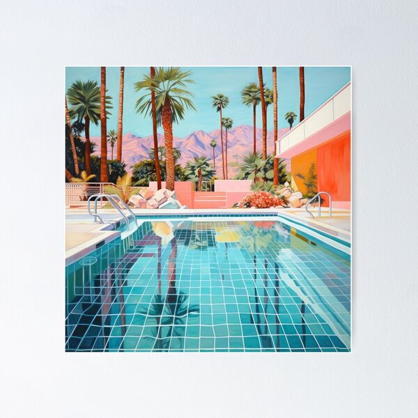Palm Springs Pool Club A2サイズ額装作品 Buy 'Palm Springs Pool