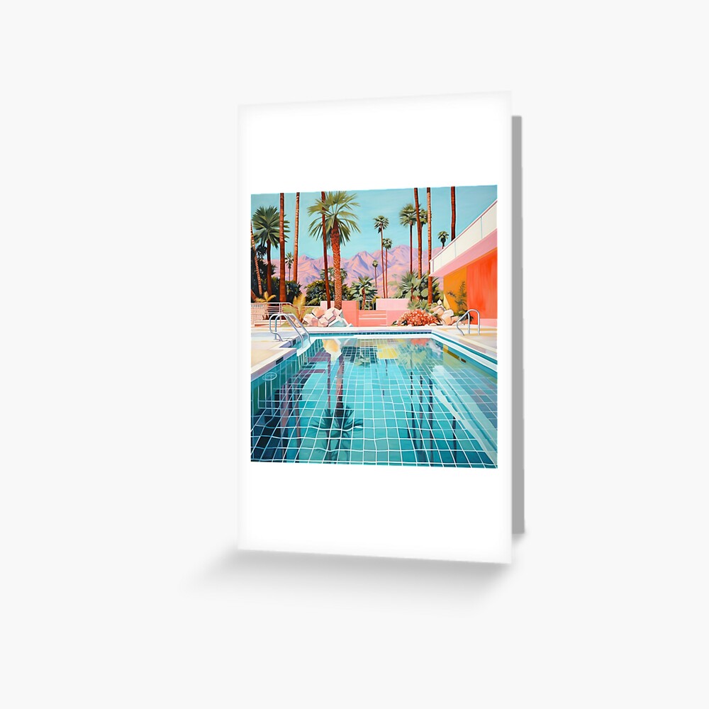 Palm Desert Pool - Mid Century Modern Minimalism | Art Print