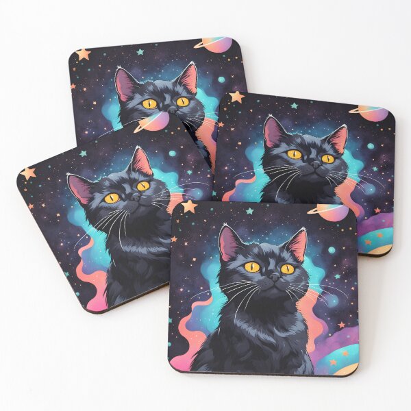 Item preview, Black cat Galaxy designed and sold by Catophile.