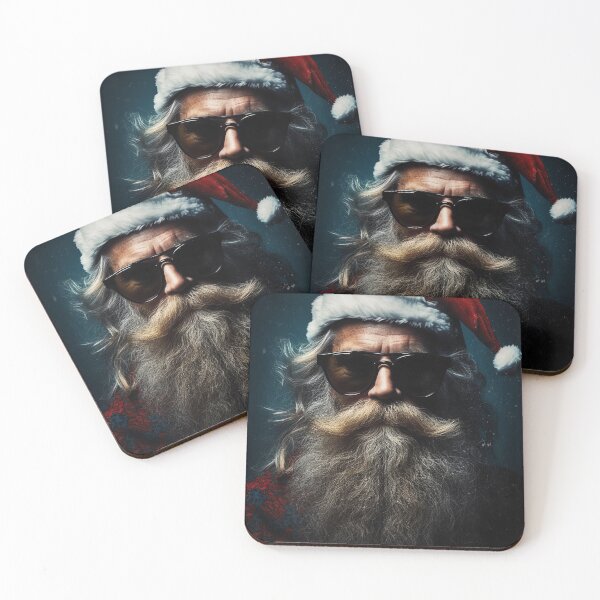Item preview, Vintage Surreal Portrait Of A Hipster Santa Claus | Best Gift For Christmas 011 designed and sold by MadeByRobots.