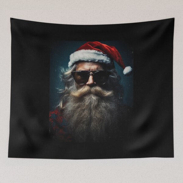 Item preview, Vintage Surreal Portrait Of A Hipster Santa Claus | Best Gift For Christmas 011 designed and sold by MadeByRobots.