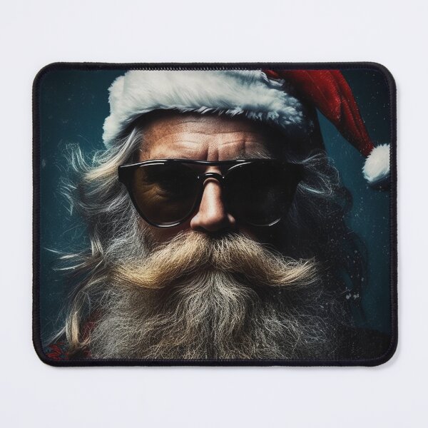 Item preview, Vintage Surreal Portrait Of A Hipster Santa Claus | Best Gift For Christmas 011 designed and sold by MadeByRobots.