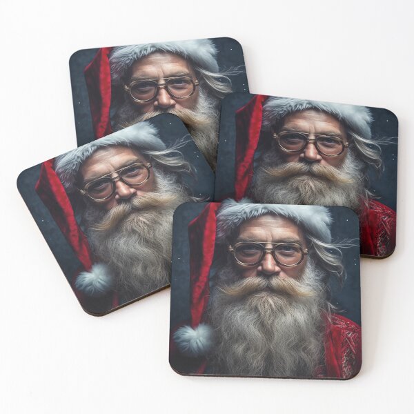 Item preview, Vintage Surreal Portrait Of A Hipster Santa Claus | Best Gift For Christmas 02 designed and sold by MadeByRobots.