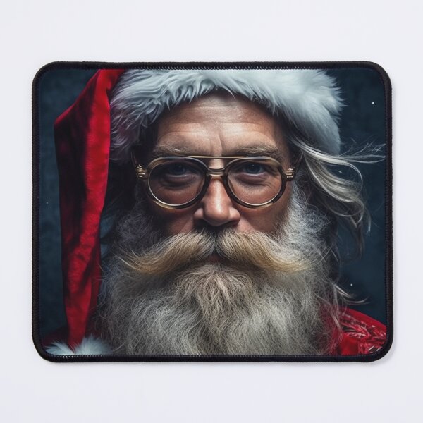 Item preview, Vintage Surreal Portrait Of A Hipster Santa Claus | Best Gift For Christmas 02 designed and sold by MadeByRobots.