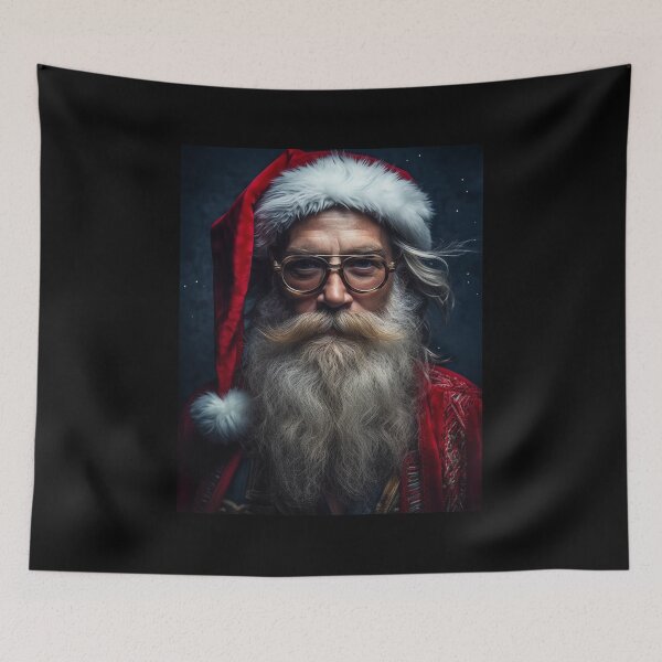 Item preview, Vintage Surreal Portrait Of A Hipster Santa Claus | Best Gift For Christmas 02 designed and sold by MadeByRobots.