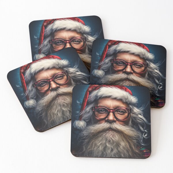 Item preview, Vintage Surreal Portrait Of A Hipster Santa Claus | Best Gift For Christmas 03 designed and sold by MadeByRobots.