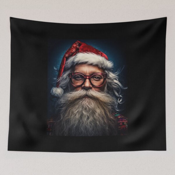 Item preview, Vintage Surreal Portrait Of A Hipster Santa Claus | Best Gift For Christmas 03 designed and sold by MadeByRobots.