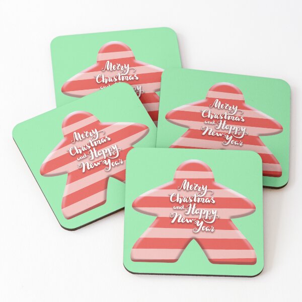 Item preview, Striped Christmas Meeple designed and sold by Sky-99.