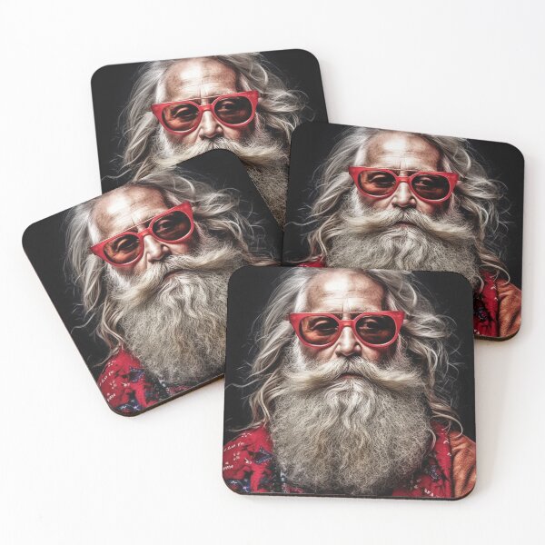 Item preview, Vintage Surreal Portrait Of A Hipster Santa Claus | Best Gift For Christmas 04 designed and sold by MadeByRobots.