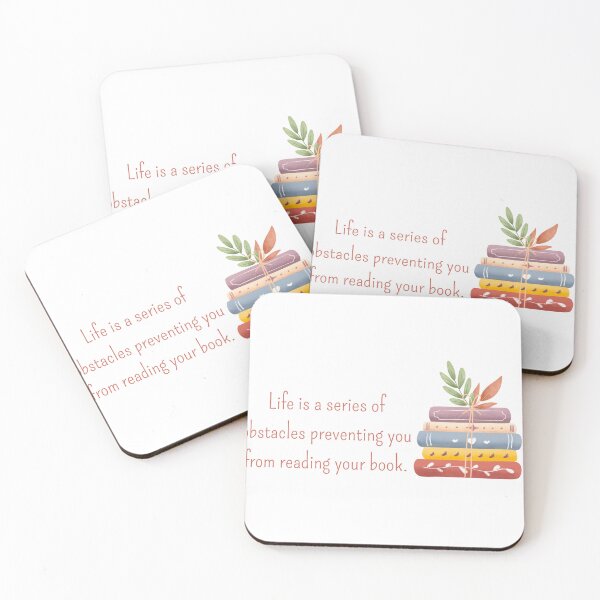 Item preview, Life is a series of obstacles preventing you from reading your book. Sticker designed and sold by VickyKing.