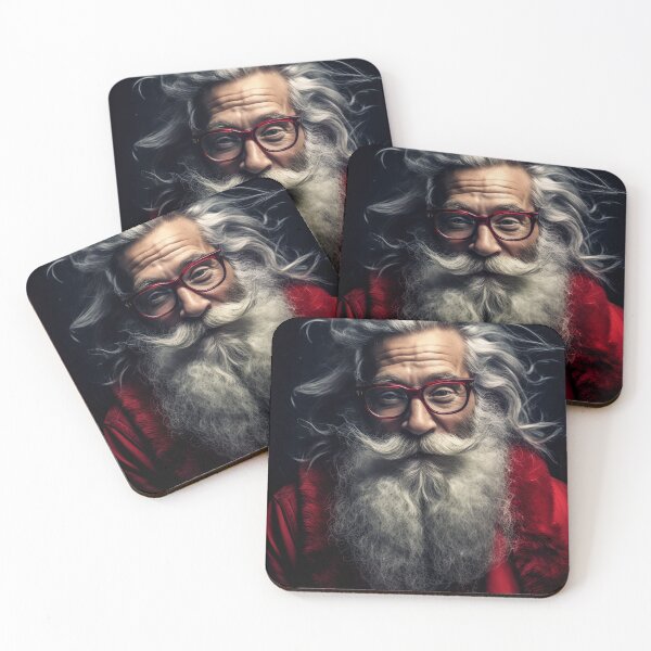 Item preview, Vintage Surreal Portrait Of A Smiling Hipster Santa Claus | Best Christmas Gift 05 designed and sold by MadeByRobots.