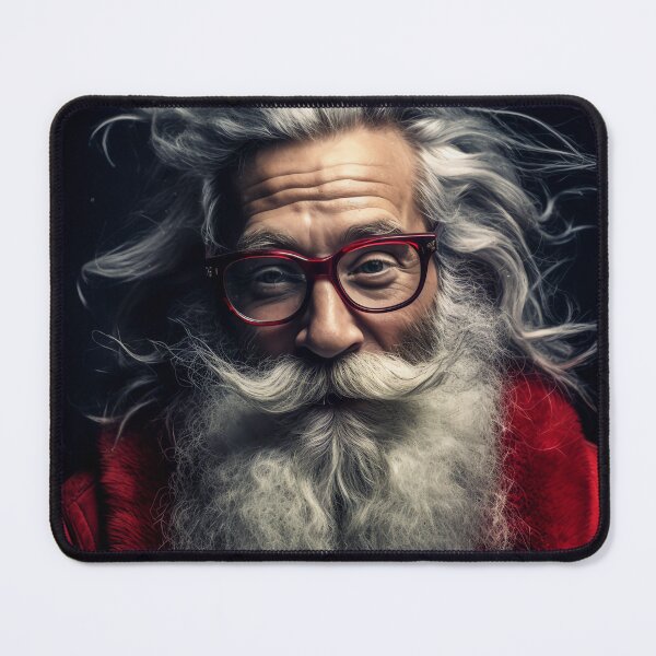 Item preview, Vintage Surreal Portrait Of A Smiling Hipster Santa Claus | Best Christmas Gift 05 designed and sold by MadeByRobots.