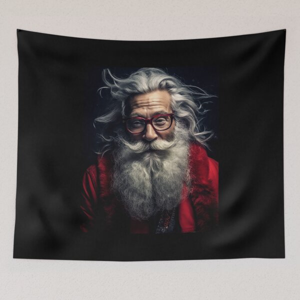 Item preview, Vintage Surreal Portrait Of A Smiling Hipster Santa Claus | Best Christmas Gift 05 designed and sold by MadeByRobots.
