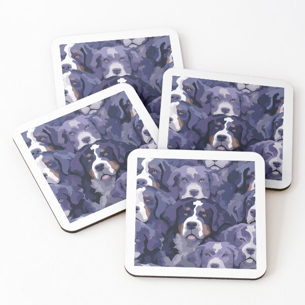 Item preview, Bernese Mountain Dog in camouflage pattern designed and sold by forget45studio.
